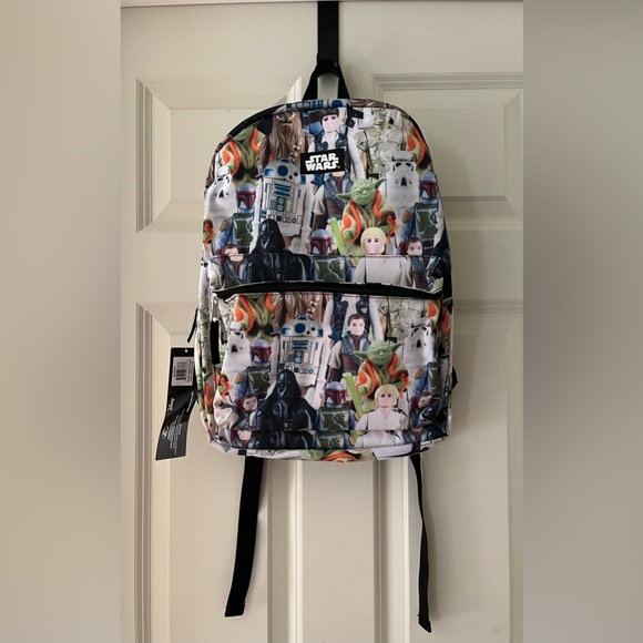 Disney Other - NWT Disney Star Wars characters school backpack-rare white R2D2 C-3PO Hans Solo